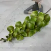 Orquídea Mariposa de 9 Cabezas Impresa en 3D Flor Artificial de Tallo Único Decoración de Boda Decoración para Sala de Estar Mesa de Comedor Flor de Seda de Exportación