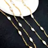 Corrente DIY Criativa Transfronteiriça Colorida Vidro Strass Pérola Acessórios de Joia Colar Pulseira Acessórios para Roupas Corrente Solta