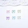 Decoraciones para Uñas Mini Moño Color Caramelo Transparente, Lindos Accesorios para Uñas, Moños de Cinta, Accesorios para Uñas Portátiles
