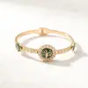 Nova Pulseira de Aço Titânio com Preço Especial para Mulheres em Formato de C Fashionável com Diamantes Resistente à Cor Alta Qualidade Joia para Melhor Amiga