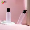 Jie Ying 150ml Botella Redonda Hombro Mate Agua Pura Tónico Esencia Cosmética Botella de Plástico PET con Tapa de Rosca Embotellado
