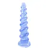 Tapón anal de espiral 5-7cm grande, mediano y pequeño látigo anal camarada masculino gay dispositivo de masturbación de la corte trasera dilatador anal tira anal de PVC suave