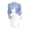 Peruca Jifu Rose Net Buraco de Coelho Cos Wig Clipe Boca de Tigre Azul Peruca de Rabo de Cavalo Duplo Gradiente