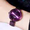Reloj GEDI modelo nuevo para mujer con correa de acero incrustada de diamantes, versión coreana, reloj compacto para dama, moderno, resistente al agua, de cuarzo, esfera brillante