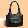 Bolsa Grande de Mão 2026 com Textura Simples, Nova Moda Cor Sólida Bolsa Tote Feminina, Bolsa de Ombro e Bolsa Transversal