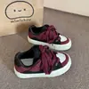 Tenis Súper Populares de Suela Gruesa para Mujer, Nuevos Zapatos Blancos Primavera 2026, Zapatos Chic Versátiles con Diseño Color-Blocking, Tenis Chunky