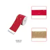 Decoraciones Navideñas Personalizadas Cinta de Terciopelo con Temática Navideña Tela de Terciopelo con Borde de Alambre y Cinta de Lino Sintético