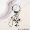 Chaveiro Estilo Coreano Coração de Amor 3D Laço Chaveiro de Carro Pingente para Homens Mulheres Bolsas de Celular Ornamentos para Casais
