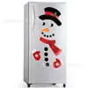 Imán de Refrigerador de Muñeco de Nieve Navideño Más Popular de Amazon Decoración de Pegatina Magnética para Refrigerador de Invierno con Papá Noel y Copo de Nieve