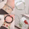 Imitación de Jade Vidrio Agujero Recto Cuentas de Bambú Hecho a Mano DIY Estilo Antiguo Collar Pulsera Accesorios Joyería con Cuentas Semiacabados Cuentas Sueltas
