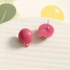 Pendientes colgantes con cinturón de color simple coreano, accesorios de resina hechos a mano, bonitos pendientes para niña, material para pendientes al por mayor