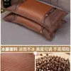 Travesseiro Refrescante de Verão Travesseiro de Trigo Sarraceno Par de Núcleos de Rattan de Gelo de Verão para Adultos Proteção do Pescoço Auxílio para Dormir Travesseiro Especial de Bambu Cabeça Inteira