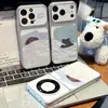 Capa de Celular Gato Cachorro Dormindo Compatível com iPhone 16 Pro Max Apple 17 Capa de Celular Galvanizada Mudança Instantânea Proteção de Casca Macia