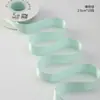 Serie de Color Sólido Cinta Verde Menta Cinta de Algodón Brillante por Ambos Lados Lazo para Ramo de Flores Corbata de Moño Cinta Floral para Manualidades