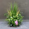 Arreglos Florales de Boda Estilo Bosque, Macetas Colgantes, Flores de Seda, Decoraciones de Pasillo, Decoraciones para la Ceremonia de Entrega del Coche de Boda, Escaparates, Plantas Verdes