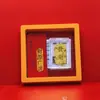 Pegatina Dorada para Teléfono Princesa Por Favor Hazte Rica Ten Dinero para Gastar Calabaza Caja de Regalo Set Pegatina Pura de Oro para Teléfono Tráfico Conducción Pequeño Regalo Venta al por Mayor