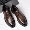 Zapatos de Cuero para Hombre, Estilo Nuevo, Formal de Negocios, Casual, Transpirables, Resistentes al Desgaste, Estilo Británico y Coreano para Hombre, Zapatos de Novio para Boda, Dropshipping