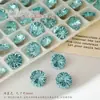 Rhinestones para Uñas con Corte de Fuegos Artificiales K9 Brillantes, Rhinestones de Corte Skyfire Redondos de 8mm con Base Puntiaguda, Rhinestones para Uñas de Corte Crisantemo, Rhinestones Sueltos para Pendientes, Joyería