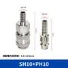 Interfaz de conector rápido estilo europeo transfronterizo, manguera de aire de doble cabeza, componente neumático, conector rápido, auto sellante, fabricante