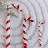 Caramelo Navideño Acrílico Plástico Infantil Caramelo Paleta Bastón de Caramelo Decorativo DIY Azúcar Decorativo Árbol de Navidad Colgante de Azúcar Decorativo