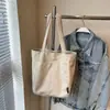 Bolsa de Ombro Grande e Leve Versátil Estilo Japonês Casual Feminina para Compras, Aula e Trabalho Tote Bag