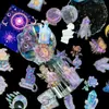 30 Potes Mágicos Transfronteiriços Série Luar Adesivos de Pet Laser Adesivos Decorativos para Copo de Vidro Capa de Celular Adesivos Hot Stamping
