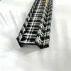 Estante personalizado para fichas de mahjong de acrílico a cuadros blanco y negro con diseño de borde recto en forma de U, soporte de exhibición de mahjong de escritorio al por mayor