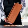 Bandeja de madera, tabla rectangular para bistec, tabla de cortar de madera maciza, plato para servir frutas, plato de madera ovalado para comida occidental, tabla para pizza
