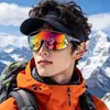 Óculos de Ciclismo BOLLFO Inteligentes S2 para Todas as Condições Climáticas Óculos Esportivos de Corrida para Exterior Proteção UV de Três Peças