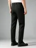 Pantalones Casuales de Punto de Alta Elasticidad Marca Wolf para Hombre, Pantalones Largos Rectos Delgados de Verano para Hombre 402317