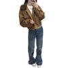 Jeans Azuis Slim Feminino Outono 2025 Novo Estilo Levemente Flare Cintura Alta Sem Pernas Efeito Emagrecedor Calça Reta Flare