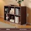 Estantería de Madera Maciza de Pie Color Nogal Combinación Libre Gabinete para Sala de Estar Gabinete de Almacenamiento Estantería de Rejilla para el Hogar Gabinete de Almacenamiento