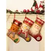 Calcetín Navideño Grande 2026 Bolsa de Regalo Decoraciones para Niñas Colgante Navidad de Niños Guardería Calcetín de Dulces