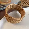 Pulsera Retro de Ratán Étnico Nuevo Estilo Bohemio de Vacaciones Pulsera Sencilla de Nicho Diseño de Alta Gama Pulsera