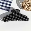Estilo Nuevo Otoño e Invierno Pinza para el Cabello de Semiesfera de Lunares de Gama Alta Pinza de Tiburón Retro Moda Parte Trasera de la Cabeza Accesorios para el Cabello para Mujeres