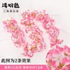 Enredaderas Simuladas de Flor de Cerezo Envolviendo el Tejado y las Escaleras, 135 Cabezas de Flor, Enredaderas de Flores Artificiales de Plástico para Decoración