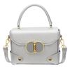 Bolso Pequeño de Color Contrastante Texturizado para Mujer 2025 Nuevo Bolso de Mujer Popular Moda Versátil Bolso Cruzado de Moda Bolso Cuadrado Pequeño de Mano