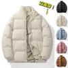 Chaqueta acolchada de algodón para hombre otoño e invierno ropa de pan de doble cara invierno gruesa cálida pareja abrigo acolchado de algodón ropa de hombre