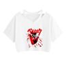 Top corto para mujer con base de cabestrillo y estampado popular de la serie Tactical Battle Cross-border