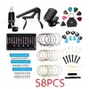 Amazon trajes de accesorios para guitarra transfronterizos, juegos de fundas para dedos de cuerdas, púas de guitarra, almohadilla para uñas de cuerdas, cambiador de cuerdas tres en uno