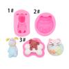 Molde de silicona para jabón hecho a mano de gato, hueso de perro, pez dorado para hornear DIY, molde de yeso para aromaterapia hecho a mano, fondant