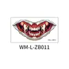 Halloween boca tatuagem adesivos novo comércio exterior em estoque cross-border adesivos de feridas festa horror decoração facial labial