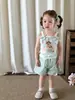 Ropa Infantil Yinco Pantalones para Niñas Verano Estilo Delgado 2026 Algodón Puro Casual Pantalones de Pierna Ancha para Niños Shorts para Bebés Clase A