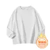 Sudadera de cuello redondo para hombre, gruesa, con forro polar, para otoño e invierno, de importación, color liso, playera base, casual, versátil, simple, manga larga, talla grande, venta al por mayor
