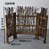 Produtos de bambu tela de cerca de bambu cerca pequena cerca de bambu roxo suporte de tela mesa de chá japonesa decoração criativa para jardinagem enfeites