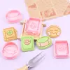 Forma de Biscoito 3D Série Meditação, Forma para Prática de Meditação e Zen, Padrão Cartoon, Estêncil DIY para Assar
