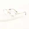 Armazón de Gafas de Titanio Puro Danyang Gafas de Prescripción para Mujer Armazón de Gafas Ópticas Armazón de Gafas Retro Multi-Armazón 2866