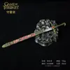 Espada Cola de Buey Dragón y Tigre Espada Famosa Antigua con Funda 30cm Metal Pluma de Tinta Funda de Espada con Espada Modelo de Arma Adornos Juguete