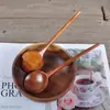 Nuevo estilo cuchara de mango largo caparazón de tortuga madera cuchara de sopa grande cuchara para ramen utensilios de cocina creativos cuchara para mezclar al cocinar cuchara para comer sembrar