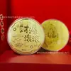 Shuibei Mismo Estilo Moneda de Oro 50mg Oro Puro 999 Riqueza Instantánea Moneda de Oro Conmemorativa Regalo de Cumpleaños Venta al por Mayor